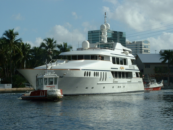 Experienced in yacht towing