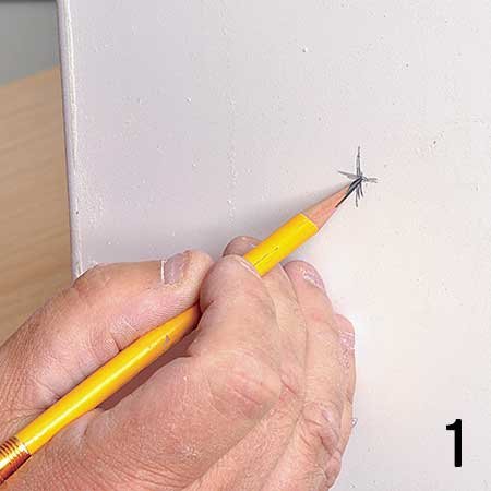 Marking the Spot with Pencil for 20 Amp Socket