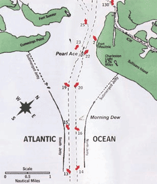 Map of Morning Dew's Sailing Course