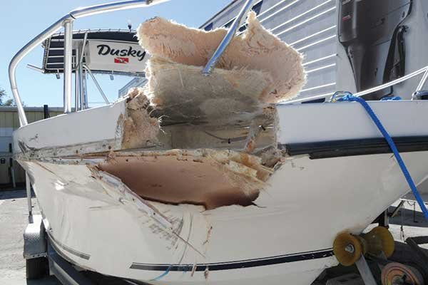 Boat Collision Damage