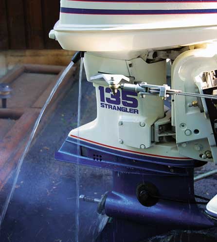 Dual Input Design Boat Outboard Motor Water Flush Ear Muffs Motor