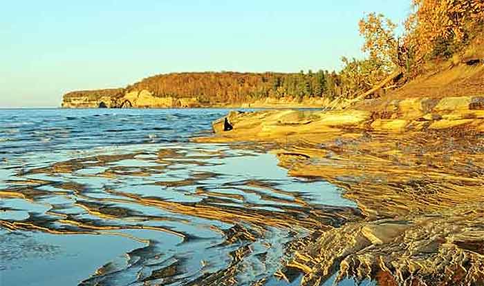 Lake Superior sandstone shoreline
