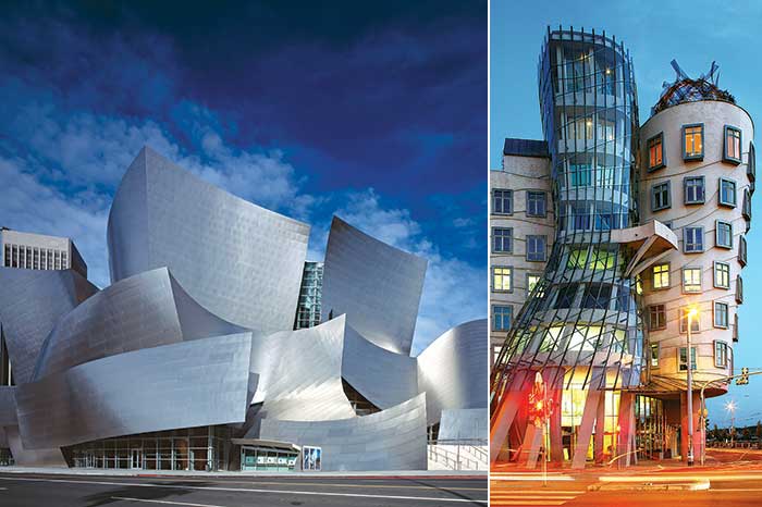 Disney Concert Hall and Dancing House