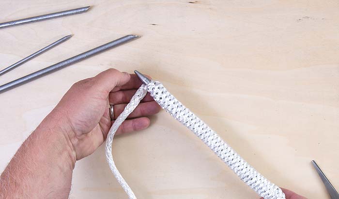 Splicing double-braided line step 7