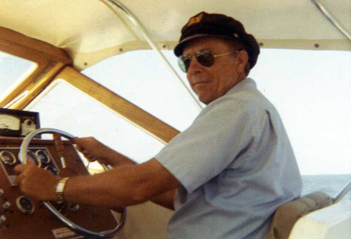 Jim West at the helm