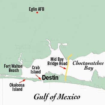 Destin Florida map