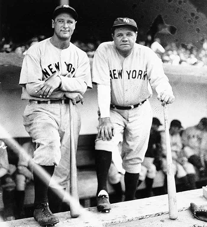 babe ruth and lou gehrig