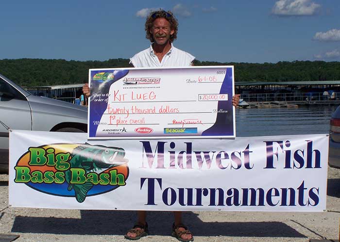 Kit Lueg first place in Anglers In Action tournament on Truman Lake