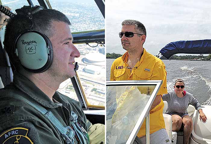Colonel Jeff Ragusa takes the helm at sea and in the air