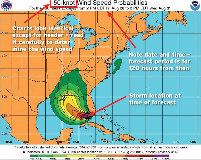 How To Read A Hurricane Chart  BoatUS