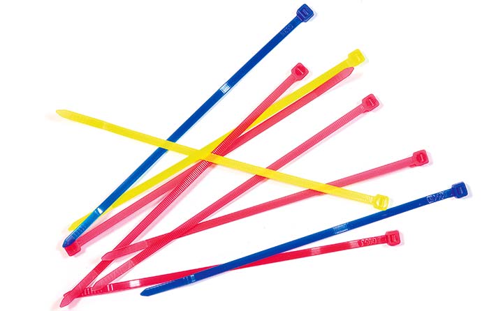 Colored wire ties