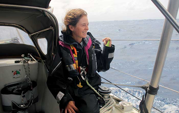 Fiona McGlynn, is on a sailing sabbatical with her husband, Robin