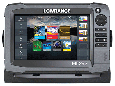 Lowrance HDS 7 Gen3 homescreen