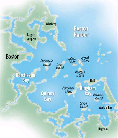 Boston Harbor Islands map