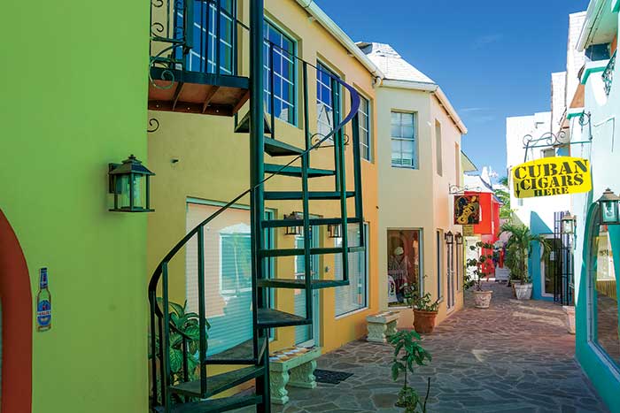 Downtown Nassau is known for its colorful architecture