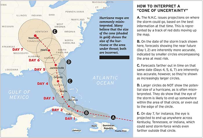 Hurricane map