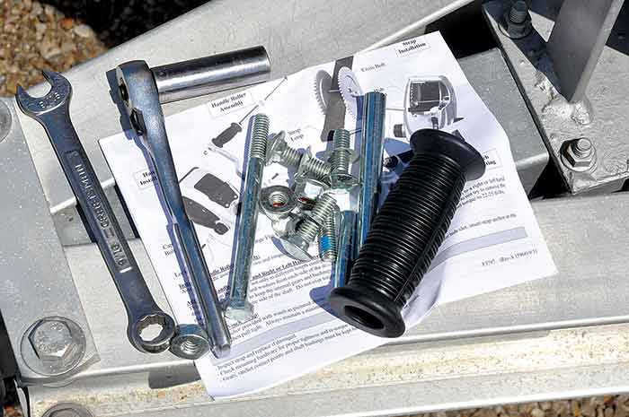 Tools and hardware for winch installation