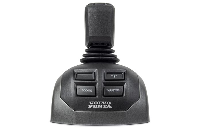 Product photo, Volvo Penta joystick controller for single diesel-engine boat docking