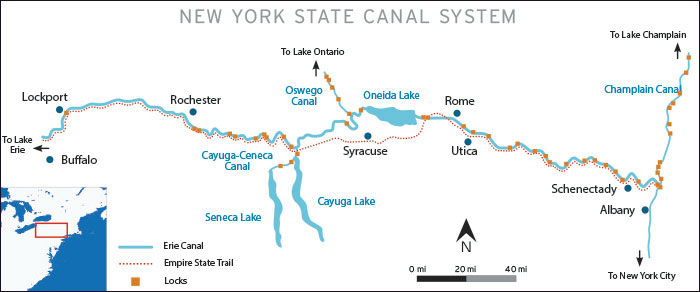 New York Cnal System map