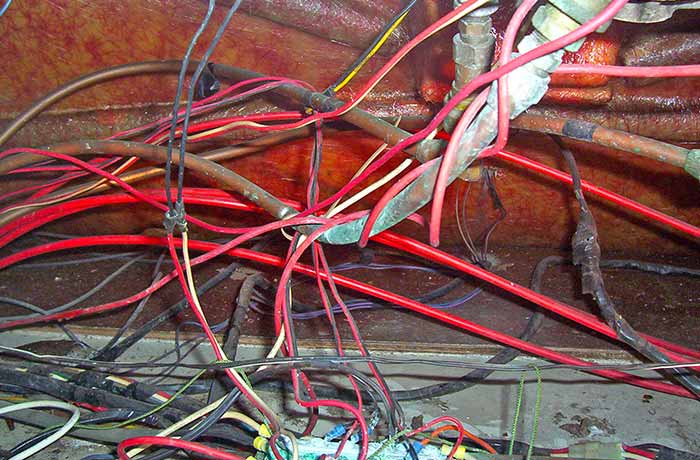 Poor wiring installation