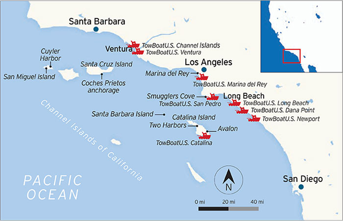 Channel Island Loop map