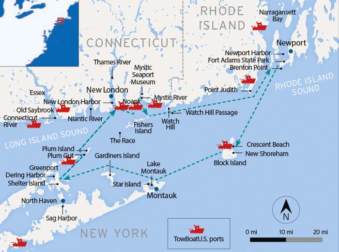 Long Island Sound map