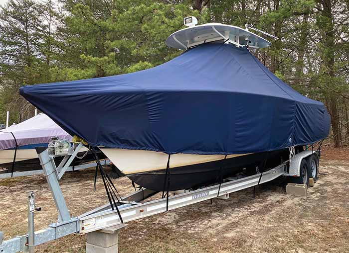 diy boat cover support pole