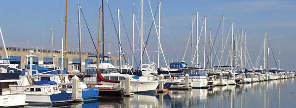 Photo of boats docked in a marina