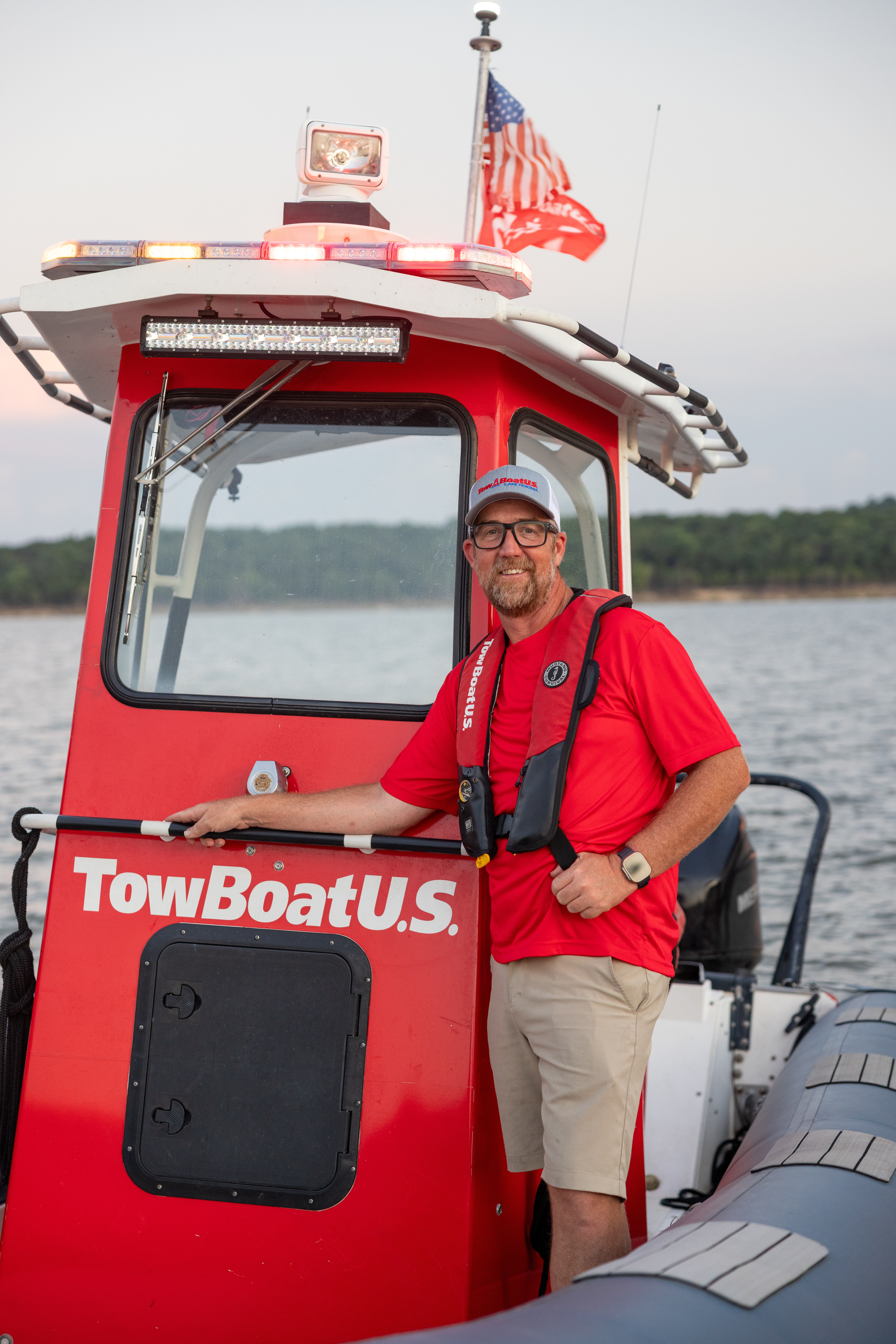 An image of Captain Michael Tucker, owner of TowBoatUS Cedar Creek Reservoir 
